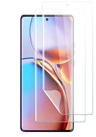LanQii Pellicola Protettiva Compatibile con Motorola Moto Edge 40 Pro, [2 Pezzi] Morbido TPU Salvaschermo Pellicola Idrogel Protettiva [Anti-Graffio] [HD] [Ultra Sottile] per Motorola Moto Edge 40 Pro