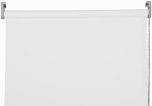 Apex Furnishings White Blackout roller blinds for windows, Thermal Insulated UV Protection Child Safety Trimmable Easy Fit Home office Window Blinds W 90cm x L 165cm