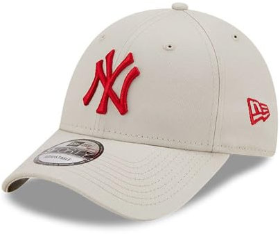 New Era Basecap New York Yankees MLB beige 9Forty Strapback Teamlogo gebogener Schirm Kappe - One-Size
