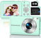 Appareil Photo Numérique Compact 1080P HD 44MP avec Carte 32Go, Appareil Photo Enfant,Rechargeables Appareil Photo Numériques avec 16X Digital Zoom pour Enfant, Adolescent, Étudiant, Adulte(Vert)