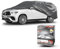 Walser Abdeckplane Auto All Weather Basic, Abdeckplane wasserdicht, 100% wetterfeste Auto Abdeckplane, Autoabdeckung Outdoor, Auto Abdeckplane wasserdicht, Autoplane Vollgarage SUV Größe XL grau