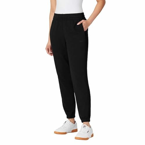 Fila Damen-Jogginghose aus French Terry mit Taschen, Schwarz, S