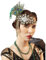 Duriya Damen 1920s Stirnband 20er Jahre Accessoires Kopfschmuck Gatsby Kostüm Accessoires Damen Flapper Feder Vintage Haarband Charleston für Karneval Fasching Art Deco Kostüm
