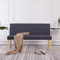 Vopese Sitzbank mit Rückenlehne Flurbank Möbel Bank Wohnzimmerbank Polsterbank Sofabank Wartebank für Schlafzimmer 139,5 cm Dunkelgrau Polyester