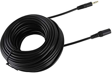 AOWINHIT Cavo di Prolunga Audio Jack da 3,5 Mm Maschio a Femmina Cavo Aux per Smartphone Cuffie Stereo, (15 m/49,2 pollici),Fili e cavi