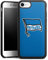 DeinDesign Holz Case kompatibel mit Apple iPhone 7 Walnuss Handyhülle Echtholz Hülle Offizielles Lizenzprodukt Flagge Bundesliga