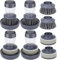 Dishwashing brush with dish detergent dispenser, 4 dishwashing brush set with integrated dish detergent dispenser, cleaning brush for pressing dishwasher, pots, pans