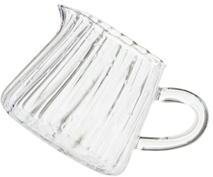COLLBATH Piccola Brocca Panna in Trasparente Tazza Per Caffè E Tè Per Uso Domestico Nei Ristoranti O Case