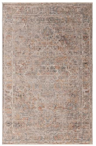 benuta Nest Teppich Anwar - Grau/Beige 160x230 cm - Kunstfaser - Rechteckig & im Style: Traditionell, Orient Style - Pflegeleicht für Wohnzimmer Schlafzimmer