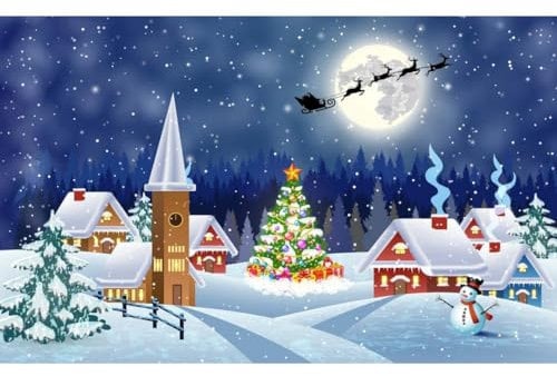 Christmas Village 1000 Piece Jigsaw Puzzle – Festive Scene for Adults & Kids Age 14+ Large 69cm x 51cm Limited Edition Christmas Puzzles