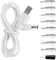 Anmahe USB to DC Plug Charging Cord, 5V DC Power Cord Replacement Charger, with 9 Connector Adapters, for Moon Lamps, LED Lights, Speakers