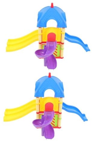 TOYANDONA Miniature Slide Toy Model for Children Playhouse Decor Boys and Girls Playhouse Accessory