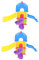 TOYANDONA Miniature Slide Toy Model for Children Playhouse Decor Boys and Girls Playhouse Accessory