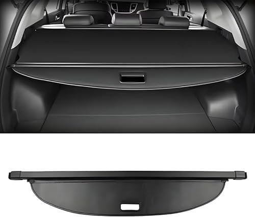 AIBINGBH Black, Retractable Rear Trunk Parcel Shelf for Dacia Duster 5-doors 2018-, Rear Cargo Luggage Shield Retractable Spacer Rear Racks Privacy Panel Roller Blind Shelves