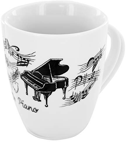 Tasse Flügel, Geschenk für Pianisten