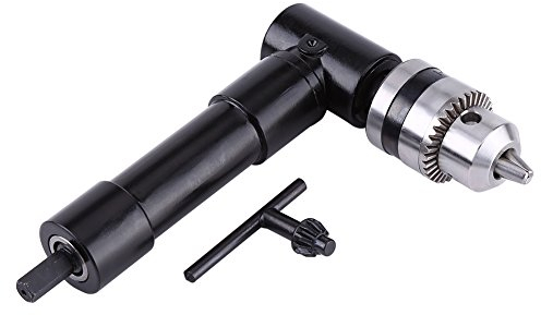 Alluminio Testa a Destra Curva di Estensione Mandrino 90 Grado Trapano Allegato 8mm Gambo Esagonale di Potenza Trapano Elettrico Strumento