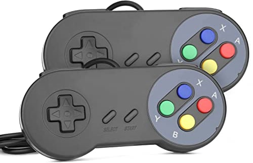 Rii Gaming GP100 - Paire de manettes USB Compatible avec PC (Windows, Mac, Linux) et TV Box (Android, Raspberry Pi)