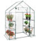 COSTWAY Gewächshaus Foliengewächshaus Treibhaus Tomatenhaus Pflanzenhaus Folienhaus Folienzelt (143x73x195cm, Weiß und transparent)