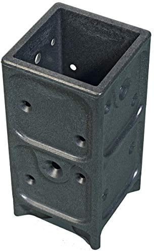 Aufschraubhülse Pfostenträger Zaun Pfostenanker für Holzpfosten 7x7cm 1 Stk.