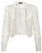 Bolerose Formale Raso a Maniche Lunghe Bolero Giacca (Avorio, XS)
