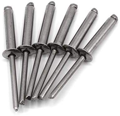 HEAVYTOOL Blindnieten Ø3mm x 8mm (100 Stück) (Klemmbereich 3,0-5,0mm) DIN 7337 A Ähnl. UNI 9200 A EN ISO 1598 Edelstahl V2A AISI 304 Popnieten Nieten Blindniete Edelstahlnieten