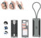 JJC Étui de Voyage pour Cartes mémoire avec Lecteur de Cartes USB 3.0 et Outil de Retrait de Carte dans la Fente pour SD x 1 + TF/MSD x 2 + Nano SIM x 1, Porte-Cartes SD - Gris