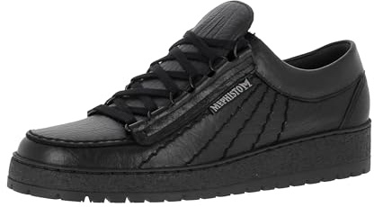 Mephisto Rainbow Schnürschuh für Herren aus schwarzem Leder (Numeric_43_Point_5)