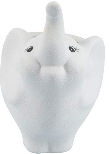 Amosfun Keramik Blumentopf Elefant Figur Mini Übertopf Porzellan Skulptur Vase Kleiner Sukkulenten Topf Blumenvase Kaktus Pflanztopf für Büro Schreibtisch Deko Wohnzimmer Tischdeko