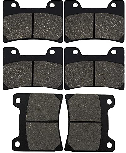 Yerbay Bremsbeläge Vorne/Hinten für Yamaha FZR 600 90-93/ FZR 600 R 90-00/ TDM 850 91-01/ FZR 1000 EX 89-93/ FZR 1000 Genesis 87-91/ VMX1200 V-Max 93-07/ FJ 1200 ABS 89-95/ XJR1200 95-98
