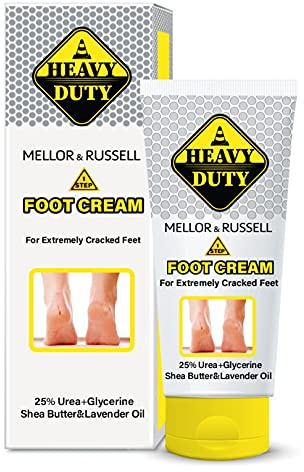 HEAVY DUTY Fußcreme für sehr trockene und extrem rissige Füße | Intensive Fußpflege mit 25% Urea + D Panthenol, Sheabutter und Lavendelöl - 75 ml
