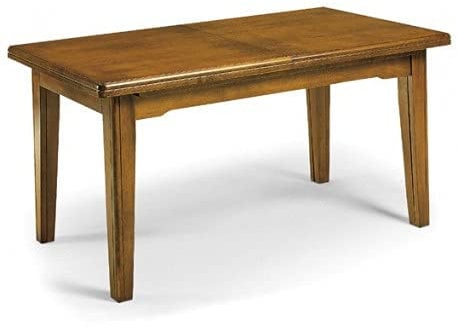 Mar.c.a. Design, Mesa Comedor Extensible, Mesa de Comedor Madera, Nogal - Mesa Cocina Extensible 160x85x75H + 4 Extensiones Internas Deslizantes de 45 cm - Mesa Salon y Cocina Clásica, Made in Italy