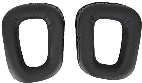 Annadue Ersatz Ohrpolster für ,Leder Ohrpolster Ohrpolster Polsterbezug für G35 G930 G430 F450 Headsets,Schwarz