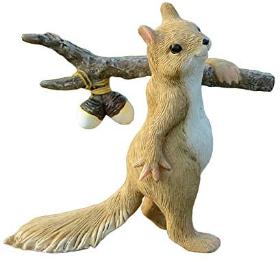 Gemmia Miniatur Gartenfee Eichhörnchen Figurine- Neues Leben Eichhörnchen Statue