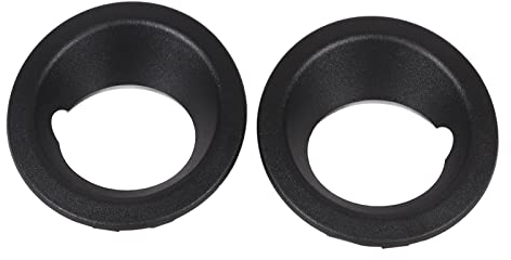 Nebelscheinwerfer Lampenabdeckung Blende Zierring 51113400912 Schwarz Ersatz für X3 E83 2004‑2006 (2 STÜCKE)