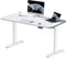 Flamaker Höhenverstellbarer Schreibtisch 120 x 60 cm, Schreibtisch Höhenverstellbar Elektrisch mit Memory Funktion, Computertisch mit Kabelmanagement, Standing Desk, Stehpult, Bürotisch Weiß