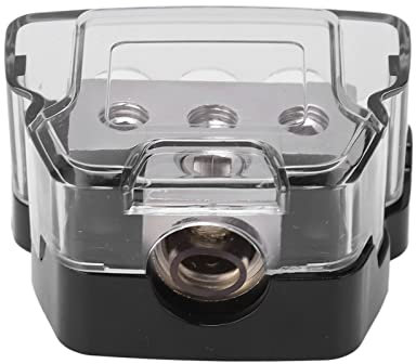 Joyzan Audio Distribution Block, Car Power Blocks Boat Ground Way Gauge Out Amp Distributor Auto Cable Splitter Copper Connecting Stereo Supply Fuse Holder Circuit for Protection Amplifier Solar