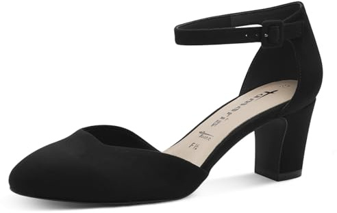 Tamaris Escarpins femme à talon bloc noir 36 EU