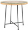 vidaXL Mesa de Comedor Mueble Patas Cocina Comedor Patio Jardín Terraza Balcón Exterior Aire Libre Hogar de Vidrio Templado y Acero Ø80 cm