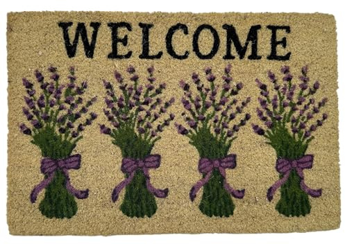 CSN Fußmatte Kokosmatte Kokos Fussmatte Innen 40 x 60 cm (Lavendel)