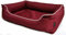 Lebon - Hundebett Paula - 3 Größen - Schwarz - Bordeaux - Türkis - Robust und wasserabweisend - Waschbar - Made IN EU (XL, Bordeaux)