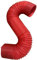 Dickly Tubo flessibile di aspirazione dell'aria per auto, tubo di aspirazione estensibile, tubo di aspirazione della presa d'aria per accessori per auto per, Rosso diametro 76 mm