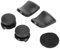 5in 1 Thumb Stick Grip Key Cap, Colorful Silicone Accessories Replacement Thumb Grips Caps with Joystick Cover L1 R2 Trigger Extender for PS5 Controller (Black)