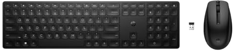 HP 655 - Tastatur-und-Maus-Set - kabellos - 2,4 GHz - QWERTZ - Deutsch - Schwarz - für Pro x360 Fortis 11 G9 Notebook, ProBook 445 G9 Notebook Marke Inc
