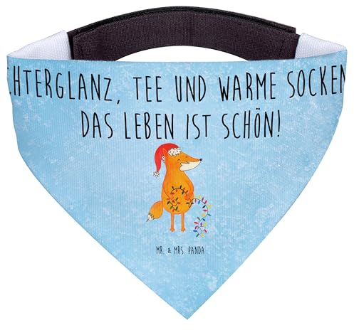 Mr. & Mrs. Panda Hundehalstuch L Fuchs Weihnachten - Geschenk, Nikolaus, Weihnachtsmann, Heiligabend, Halstuch Hund, Hundeschal, Bandana, Winter, Für Hunde