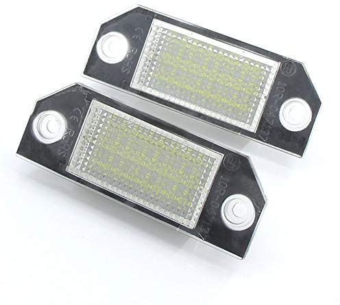 Kennzeichenbeleuchtung,Nummernschildbeleuchtung 2 stücke dc12v auto lizenznummern bild lampe 6w 24 weiße licht fit für ford für fokus 2 c-max