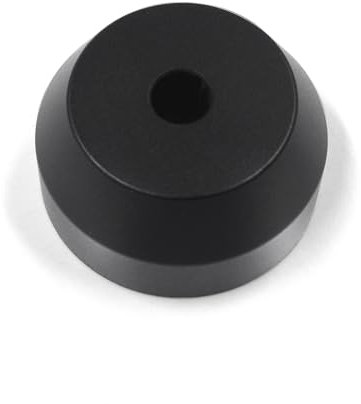 45 U/min Adapter für 17,8 cm (7 Zoll) Vinyl-Schallplatten, massives Aluminium, Schwarz