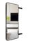 JTPMYFT Invisible Sliding Sliding Door Full-length Mirror, Saving Space, Built-in Invisible Dressing Mirror, Private Fitting Room In The Closet(Black,120 * 30cm(47.2 * 11.8inch))