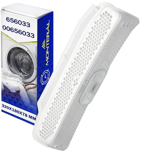 Filtro Pelusas para la Secadora 320x180x78 mm con Código Original 00656033 656033 para Siemens para Bosch para Constructa para Balay - MONTERAL