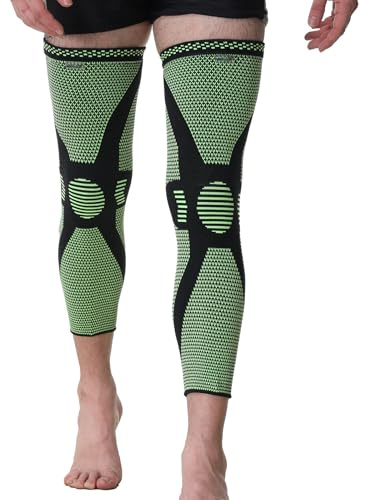 Neotech Care Knee & Leg Support Brace - Breathable (Green Color, Size M, 1 Pair)
