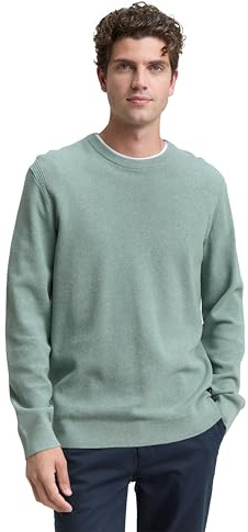 Tom Tailor Herren 1047570 Strickpullover aus Bio-Baumwolle (1er Pack)